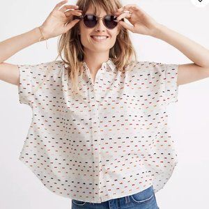 Madeell Hilltop Shirt in Rainbow Clipdot / X-SMALL / BIRTHDAY CAKE CLIPS